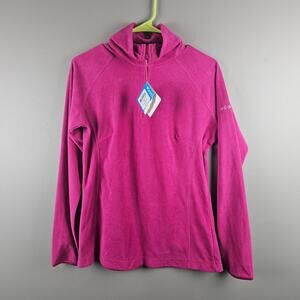Columbia Artic Air Fleece 1/2 Zip Long Sleeve Pink Top Size Medium